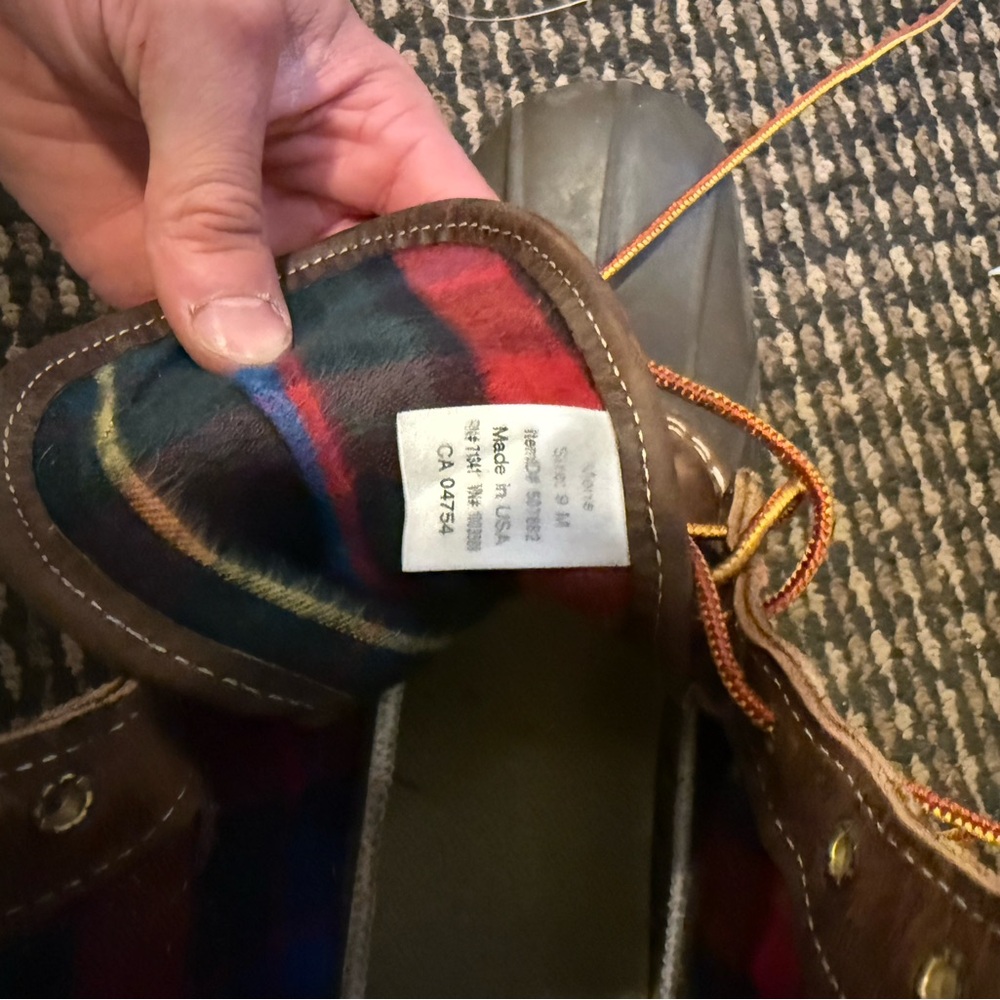 L.L. Bean Brown and Tan Duck Boots - Picture 6 of 6